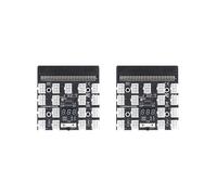 2X Adaptador de Tarjeta de Servidor de Módulo de Alimentación de Pantalla LED de 17 Puertos Y 6 Pines para 1200W 750W PSU GPU Miner Mining BTC ETH