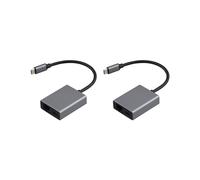 2X Adaptador Ethernet de Tarjeta de Red Externa USB C Tipo C A RJ45 de 1000 Mbps para Chromecast 4K TV Stick para Computadora Portátil y