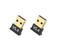 2X Adaptador USB 5.4, Adaptador de Audio, Receptor USB Inalámbrico, Transmisor para PC, Portátil, Sin Controladores.