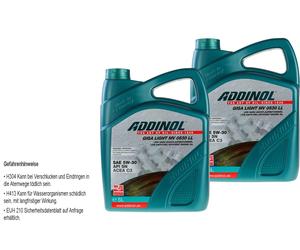 2x Addinol Giga Luz Mv 0530 Ll aceite motor 5W-30 para BMW Longlife-04 VW 504 00