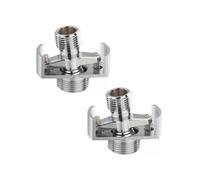 2x Adjusting The Angle Of Intake Pipe Copper Shower Head Angled Curved Foot Eccentric Screw Corner