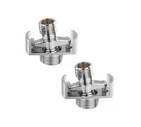 2x Adjusting The Angle Of Intake Pipe Copper Shower Head Angled Curved Foot Eccentric Screw Corner F4871