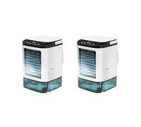 2X Aire Acondicionado Portátil Ventilador Portátil Pulverizador Dual Velocidad de Atomización Ultrasónica Enfriador de Aire Silencioso