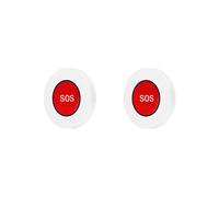 2X Alarma con Sensor de Botón SOS Tuya ZigBee, Inalámbrica, para Emergencias, para Niños Mayores y Control Remoto Tuya Life.