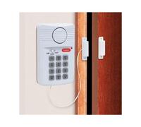 2X Alarma de La Puerta Inalámbrica Ruidosa Teclado de Pánico con Pasador de Seguridad para Cobertizo Garaje Oficina Casa