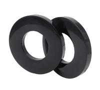 2X Almohadilla silenciadora amortiguadores de buje de Goma puntal Delantero Universal suspensión de Montaje en Torre arandela de rodamiento amortiguadora sobre Golpes (Color : Black)