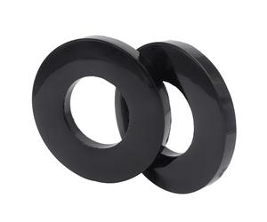 2X Almohadilla silenciadora amortiguadores de buje de Goma puntal Delantero Universal suspensión de Montaje en Torre arandela de rodamiento amortiguadora sobre Golpes (Color : Black)