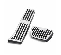 2X Almohadillas de Cubierta de Pedal de Freno de Acero Inoxidable Accesorios de Coche Pedales de pie de Coche para Toyota Camry XV70 2018 2019 2020 2021 2022 (Plateado)