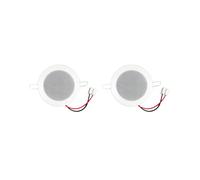 2X Altavoz de Techo Pasivo de 3 Pulgadas, 8 Ohmios y 6 W para Baño, Resistente A la Humedad, Sistema de Música Ambiental de Alta Calidad.