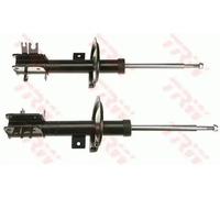 2x Amortiguador Eje delantero Espiga arriba JGM5789T TRW para CITROËN PEUGEOT