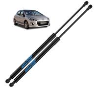 2x Amortiguador Maletero para Peugeot 308 (2. Generation) 2013-2021 | Negro Resorte de gas Amortiguadores Maletero Hidraulicos Acero al Carbono Amortiguador Capo para #9807899380, 1635439180