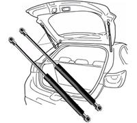 2X Amortiguador Maletero Resorte de Gas Maletero para Ford Fiesta MK7 Hatchback 2008 2009 2010-2017, Hidraulica del Maletero Puntales de Gasolina Coche Accesorios