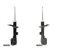 2x Amortiguadores JAPANPARTS Parte delantera I+D para CITROËN, MITSUBISHI, 4008