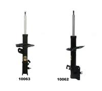 2x Amortiguadores JAPANPARTS Parte delantera I+D para NISSAN QASHQAI I