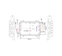 2X Amplificador de Puente AP Inalámbrico de Largo Alcance Caja Impermeable IP66 Carcasa de Metal de Aluminio Fundido para Estación Base de