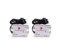 2X Amplificador Divisor de TV por Cable DTMB de Onda Terrestre, Amplificador de Señal de Antena de TV Digital de 20 DB, Equipo de TV Doméstico,