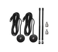 2X Antena Aérea CB 27MHz Base Magnética de Látigo Suave Conector BNC PL259 Antena Aérea CB para Midland Maxon