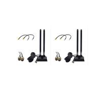 2X Antena de Enrutador 5G CPE Antena Macho LTE SMA Alta Ganancia 46DBi 5G Cable de Extensión Externo Antena de Base Magnética