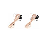 2X Antena de Radio FM 75 OFM Dipolo Interior T Antenas Cobre HD Antena Receptor Macho Tipo F Conector para Estaciones de Radio FM
