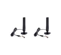 2X Antena de TV Digital Interior 1080P 1 Uds Amplificador Receptor de Señal Activa Amplificador Antena de TV HDTV Antena DVB-T2