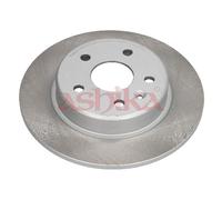 2x ASHIKA Disco Freno Eje Trasero Sólido Ø264mm Opel Astra K B16
