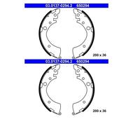 2x ATE 03.0137-0294.2 Juego de Zapatas Trasero para Honda Accord III Aprox.