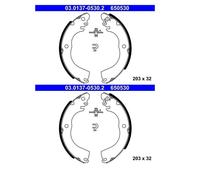2x ATE 03.0137-0530.2 Zapatas Trasero para Mitsubishi Mirage/Space Star