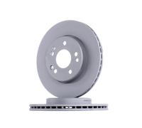 2x ATE 24.0122-0123.1 Disco de freno Delantero 284,0mm