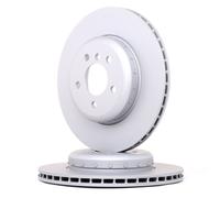 2x ATE 24.0124-0233.2 Disco de freno Trasero para BMW 5 Touring (F11) 345,0mm