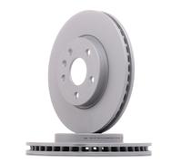 2x ATE 24.0126-0187.1 Disco de freno Delantero para OPEL Astra K Hatchback (B16)