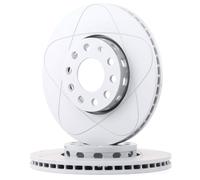 2x ATE 24.0325-0105.1 PowerDisc Disco de freno Delantero para SKODA SUPERB (3U4)