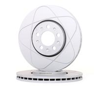 2x ATE 24.0325-0113.1 PowerDisc Disco de freno Delantero para SKODA FABIA (6Y2)