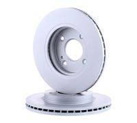 2x ATE Disco de freno Delantero para FORD Fiesta Mk6 Hatchback 258,0mm