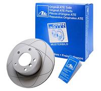 2x ATE Disco de freno Trasero Ø255mm Altura: 40mm Espesor: 12,0mm Corona de Agujeros - Ø: 112,0mm macizo 24.0312-0148.1 Compatible con AUDI A4 B7 Avant 8ED A4 B6 Avant 8E5 A4 B6 Sedán 8E2