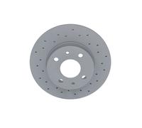 2x ATE Disco de freno Trasero para ABARTH 500 / 595 / 695 Hatchback (312) 241mm