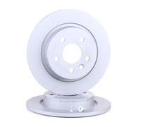 2x ATE Disco de freno Trasero para FORD Focus Mk2 Familiar (DA, FFS, DS) 280,0mm