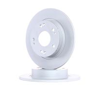 2x ATE Disco de freno Trasero para HONDA CIVIC VIII Hatchback (FN, FK) 260,0mm