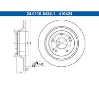2X ATE Disco De Freno Trasero Para Ssangyong Tivoli XLV SUV Cerrado