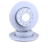 2x ATE Disco de freno Trasero para VW GOLF VI (5K1) TOURAN (1T1, 1T2) 256mm