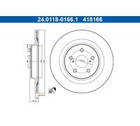 2x ATE Disco de Freno Ventilado Ø317mm Para Toyota RAV 4 V _A5_