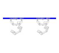 2X ATE Mordaza de Freno Soporte Trasero Apto para Opel Signum Vectra Saab 9-3