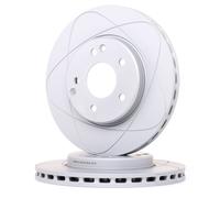 2x ATE PowerDisc Disco de freno Delantero adecuado para MERCEDES-BENZ SLK (R170)