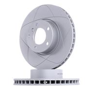 2x ATE PowerDisc Disco de freno Delantero para BMW 5 Sedán (E39) 5 Touring (E39)