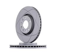 2x ATE PowerDisc Disco de freno Delantero para OPEL Corsa D Hatchback (S07)