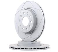 2x ATE PowerDisc Disco de freno Delantero para VW GOLF VI (5K1) 280,0mm