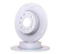 2x ATE PowerDisc Disco de freno Trasero para VW Golf VII Hatchback 272,0mm