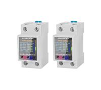 2X ATORCH GR2PWS Medidor de Electricidad Tuya WiFi Rail Medidor de Energía AC50-320V Monitor de Pantalla Digital Amperímetro de Curva de Voltaje