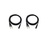 2X Auriculares de Juegos 2 En 1 Universales de 3,5 mm Cable de Extensión para HyperX Cloud II / Alpha- / Cloud Flight / Core Auriculares