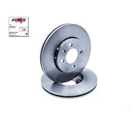 2x AUTOMEGA Disco De Freno Ventilado Ø256mm Para VW UP 121 122 BL1 BL2 UP