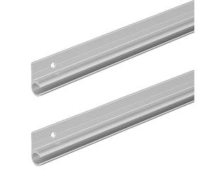 2X Barra de Remolque 90° de Aluminio para Toldo de Carpa, Perfil de Remolque 100 x 2,7 cm para Autocaravana, Caravana, Camping